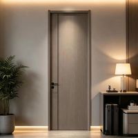 Portes intérieures modernes en bois massif composite MDF mélaminé polymère, isolation phonique, construction durable, garantie 1 an, pour salle à manger et appartement