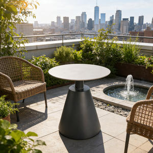 <span class=keywords><strong>Table</strong></span> à manger d'extérieur populaire pour 4 <span class=keywords><strong>personnes</strong></span> ensemble <span class=keywords><strong>de</strong></span> <span class=keywords><strong>table</strong></span> à cadre en <span class=keywords><strong>aluminium</strong></span> <span class=keywords><strong>table</strong></span> basse d'extérieur <span class=keywords><strong>de</strong></span> <span class=keywords><strong>jardin</strong></span> nordique - Product Image 1