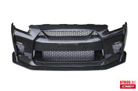 Kit carrosserie en fibre de verre pour Nissan GT-R R35 2008-2016, style restylé 2017, comprenant pare-chocs avant avec plaque inférieure et lèvre avant
