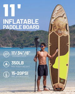สินค้ามาใหม่ บอร์ดตกปลาขนาด 11'x34''x6'' บอร์ด SUP แบบกำหนดเองได้ ขายดี บอร์ดโต้คลื่นแบบเป่าลม สำหรับเล่นในทะเล HW10/7 W - Product Image 3