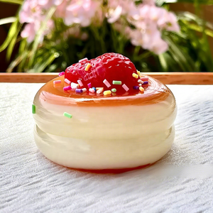 Wholesale <b>Little</b> <b>Red</b> Book Inspired Strawberry Soufflé Mousse Cake Squishy Soft EVA Stress Relief Toy with Slow Rebound - Product Image 5