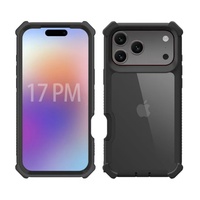 Étui de protection complet 3 en 1 de luxe pour iPhone 16 15 Pro Max, coque de téléphone en TPU et PC antichoc, coque arrière pour téléphone portable