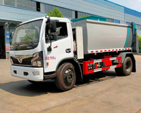 Camion de ramassage des déchets électrique écoénergétique avec réservoir en acier inoxydable hermétique pour l'assainissement municipal