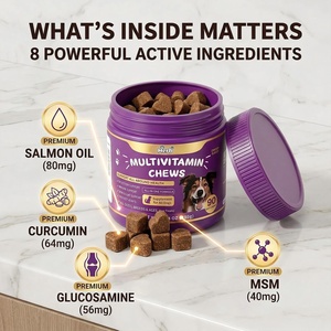Multivitamínico 8 en 1 para Perros, Sabor a Pollo, Glucosamina, MSM, Condroitina y Aceite de Salmón - Apoyo para Articulaciones, Sistema Inmunitario, Piel y Pelaje - Product Image 3