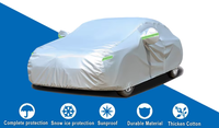 Housse de voiture universelle pour SUV personnalisée, argentée, noire, avec bande réfléchissante, protection UV, housse de voiture complète pour extérieur, Capa DeCarro