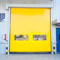 Porte à enroulement rapide automatique en PVC haute vitesse, coupe-vent, anti-poussière, avec capteur radar et télécommande