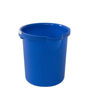 Seau rond 12 L en plastique bleu pour le nettoyage et le rangement - Product Image 1