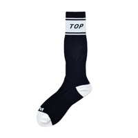 Nouvelles Chaussettes de Football Montantes en Nylon pour Hommes D.M 2026 – Modèle Tricoté ODM Anti-Transpiration avec Lettrage Tendance