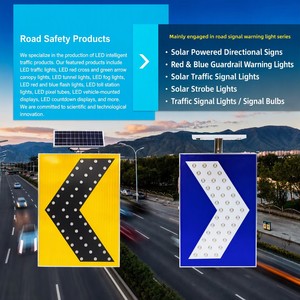 Señales de Tráfico Reflectantes de Advertencia de Parada, Autoiluminadas con LED y Energía Solar, Directas de Fábrica, Película Reflectante de Color Cristal - Product Image 1
