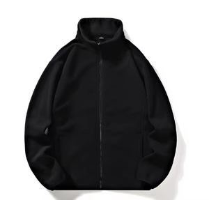 2024 High Quality Wholesale Thick Zip Men Winter <strong>Jackets</strong> Custom Men Outdoor <strong>Grey</strong> Soft Shell <strong>Jackets</strong> <strong>Fleece</strong> <strong>Jacket</strong> Without Hood - Product Image 3