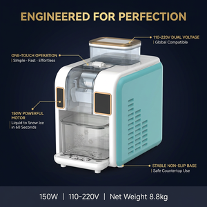 Machine à smoothies glacés électrique pour usage hôtelier, idée cadeau originale pour les gourmets, pour toutes les boissons liquides congelées, compacte, sans BPA - Product Image 5