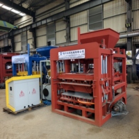 Machine de fabrication de briques entièrement automatique à vibration hydraulique QT4-15, haute densité, pour la production de blocs de béton creux et pleins