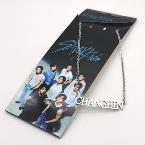Collana in Acciaio Inossidabile K POP Straykids con Ciondolo Targhetta Nome FELIX HAN BANGCHAN HYUN CHANHGBIN - Regalo Unico per i Fan - Product Image 4