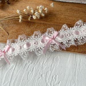ริบบิ้นผ้าซาตินโบว์ลูกไม้สีวินเทจขนาด 3.8 ซม. สำหรับงาน DIY และทำเครื่องประดับผม 1 เมตร/ชิ้น - Product Image 2