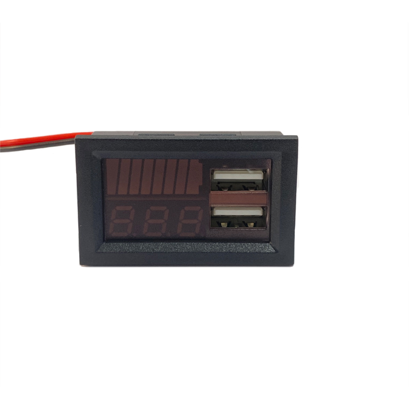 Dual Display Digital Voltmeter Universal 12