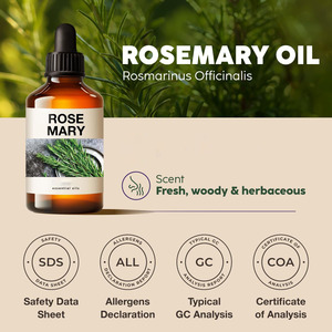 Nuevo Aceite Esencial de Romero Orgánico Puro, 100% Puro, para el Crecimiento del Cabello con Aroma Dulce, Cuidado del Cabello - Product Image 3