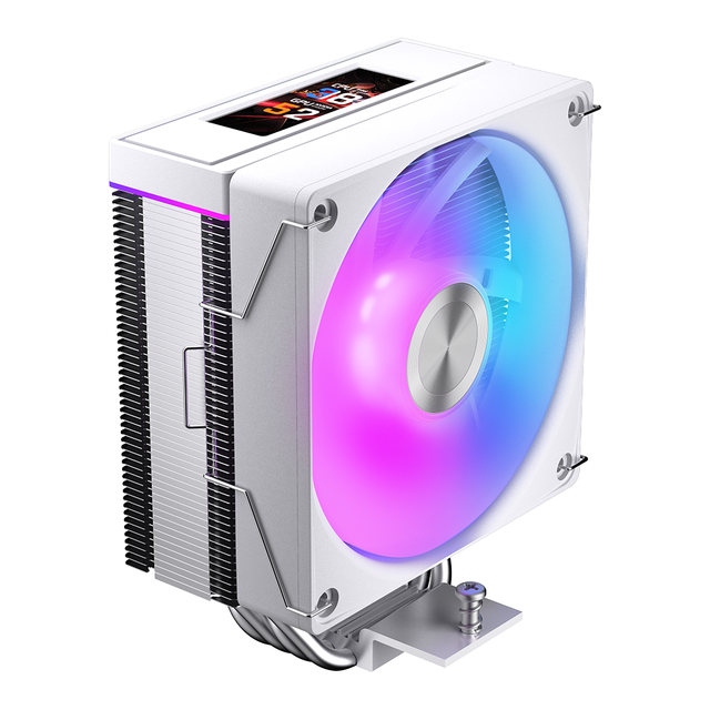 Jungle Leopard K400 LCD CPU Cooler 2.99-inch Customizable Screen ARGB Lighting Fluid Bearing 30dBA Quiet Operation Copper 65CFM