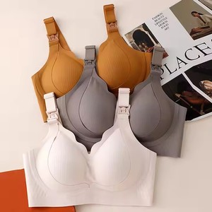 Vente en gros de soutiens-gorge d'<span class=keywords><strong>allaitement</strong></span> confort grande taille 42/95DE bonnet sans fil Sexy bretelles larges Yoga maternité femmes <span class=keywords><strong>sport</strong></span> soutien-gorge d'<span class=keywords><strong>allaitement</strong></span> - Product Image 4