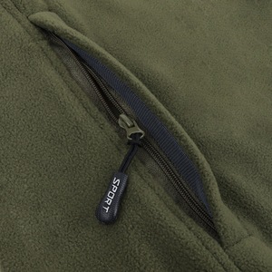 Men's Reversible Fleece Vest Thickening Winter Protection Leisure Workwear Straight Hem 90% Main Fabric - Product Image 1