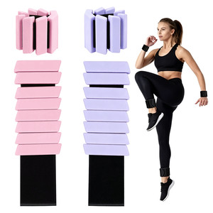 Bracelets de musculation lestés pour femmes, poids réglables en silicone en forme de losange pour chevilles, pour yoga et fitness - Product Image 1