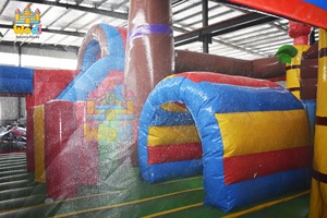 Grand château gonflable commercial de 15x15 pieds avec filet de sécurité, pour les centres de jeux à fort trafic et les parcs d'attractions - Product Image 6