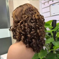 Perruque à fermeture en dentelle sans colle 5x5 |   Cheveux humains brésiliens Remy super double drawn |   Perruque en dentelle transparente bouclée et volumineuse pour femmes