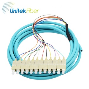 Tùy chỉnh SC PC OM3 đa Breakout phân phối 12 lõi fanout sợi quang Pigtail - Product Image 6