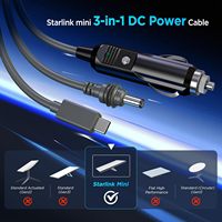 3 en 1 Starlink Mini Cable 10FT/ 3M USB C de alta velocidad/cargador de coche/DC a DC Cable de repuesto para Starlink Mini Power