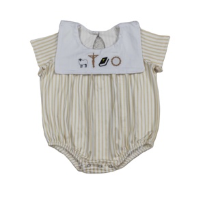 Mono de Bebé RTS, 95% Algodón, Spandex, Estampado Informal, Ropa para Recién Nacido, Body para Bebé Niña, Tela de Lana Peinada, 200-220 g/m² - Product Image 1