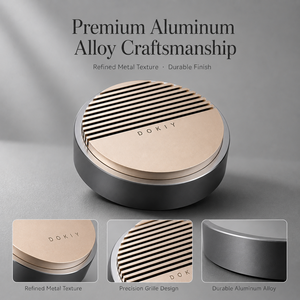 Minimalistische auto dashboard ornament van aluminiumlegering, luxe metalen autoluchtverfrisser, premium interieurdecoratie met 3M kleefmiddel - Product Image 5