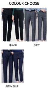 Pantalon de costume noir pour homme, coupe slim, longueur complète, nouveau style, été, bureau, affaires - Product Image 4