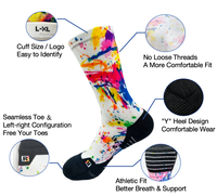 Chaussettes unisexes pour hommes, femmes et adultes, décontractées pour l'été, à porter au quotidien, avec logo personnalisé imprimé, impression numérique, bordure respirante, absorbant la transpiration