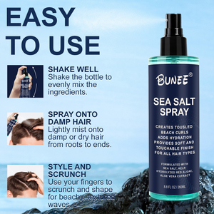 Spray para el Cabello con Sal Marina <span class=keywords><strong>de</strong></span> Fábrica, Extracto <span class=keywords><strong>de</strong></span> Algas Rojas Hidrolizadas, Spray para Peinar con Efecto <span class=keywords><strong>de</strong></span> Olas <span class=keywords><strong>de</strong></span> Playa, Fijación Natural, Ligero y No Grasoso - Product Image 4