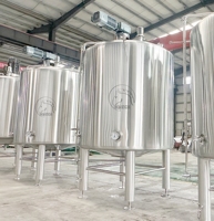 Cuve de Fermentation à Agitation Magnétique en Acier Inoxydable 1000 L pour Culture de Levure, Bactéries Acides Lactiques, Bioréacteur SS304/316L