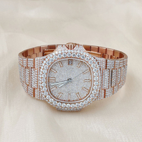 Relojes de Lujo para Hombre con Diamantes VVS Iced Out de Alta Calidad al por Mayor, Estilo Hip Hop, con Moissanita VVS1