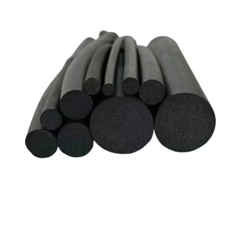 Custom Anti-Collision Buffer NBR EPDM CR Rubber Sealing Strip Waterproof & Flame Retardant Sponge Foam Rubber Seal Strip