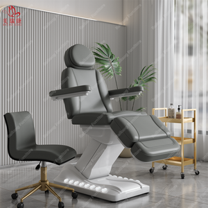 Cama de Tratamiento Cosmético Facial de Lujo con Calefacción, 4 Motores, Control de Pie, Base de Acero Inoxidable, Muebles Modernos para Salón de Belleza y Spa - Product Image 4