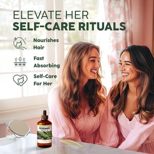 Huile de romarin pour cheveux-Huile essentielle de romarin naturel pur à 100%-Un excellent ajout pour les shampooings et les traitements du cuir chevelu - Product Image 3