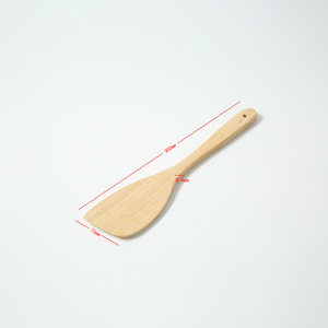 Espátula de bambú, paquete de 2 utensilios de cocina antiadherentes con mango largo para uso en cocina y wok - Product Image 4