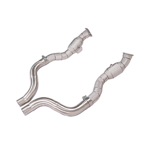 Collecteur d'échappement personnalisé pour Dodge Challenger SRT, en acier inoxydable SS304, avec tuyaux d'échappement et downpipe, et bouclier thermique pour une performance améliorée - Product Image 3