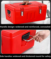 Conteneur Isotherme Commercial pour Aliments – Boîte de Restauration Thermique avec Intérieur en Acier Inoxydable pour Transport d'Aliments Chauds ou Froids – 1 à 3 Compartiments