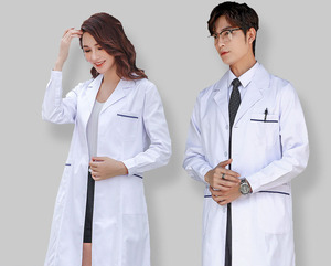 Divisa Ospedaliera Personalizzata all'Ingrosso, <span class=keywords><strong>Camice</strong></span> Bianco Sottile, Abbigliamento per Medici, Infermieri, Dentisti, Estetisti e Laboratori - Product Image 1