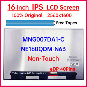 16-дюймовый ЖК-экран 007DA1-C NE160QDM-N63 для Lenovo ThinkPad E16 Gen 1 Gen 2, матричная панель дисплея 2560x1600 eDP 40 контактов, без сенсорного управления - Product Image 2