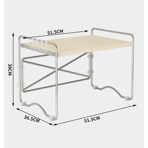 Support de rangement pour micro-ondes et mini-réfrigérateur, étagère de comptoir de cuisine - Product Image 5