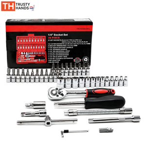 46 Pcs Ổ Cắm 1/4 Inch Ổ Đĩa Thiết Lập Cờ Lê Công Cụ Tay Công Cụ Trường Hợp Tự Động Sửa Chữa Công Cụ Sử Dụng Tốt Trong Bảo Trì Và Sửa Chữa Làm Việc - Product Image 2