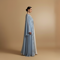 Abaya brodée ouverte sur le devant, ensemble deux pièces 2026 – Nouvelle collection élégante, vente en gros, Abaya de luxe personnalisée de Dubaï pour femmes musulmanes, pour la prière