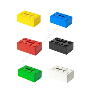 Caja de Almacenamiento de Servilletas Multifuncional de Plástico para Montar en la Pared, Portapañuelos, Bloques de Construcción de Papel - Product Image 2