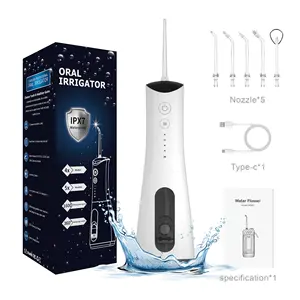 SIILLK Irrigador bucal Dental Eléctrico Cepillo de dientes portátil Cuidado Jet Tooth Diente Inalámbrico Higiene dental Hilo y blanqueamiento Wate Flosser