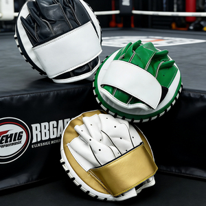 Cible de <span class=keywords><strong>boxe</strong></span> professionnelle de petite taille, en cuir microfibre épais, précision, vitesse, sparring, cible incurvée pour les pieds - Product Image 4