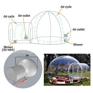 Tenda gelembung tiup Rumah gelembung kualitas tinggi, untuk tanggal balon gelembung Rumah - Product Image 6